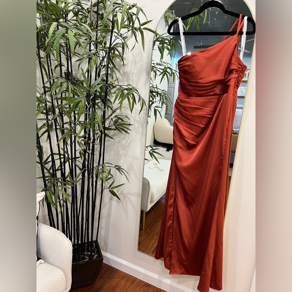 Azazie Eren Stretch Satin Dress